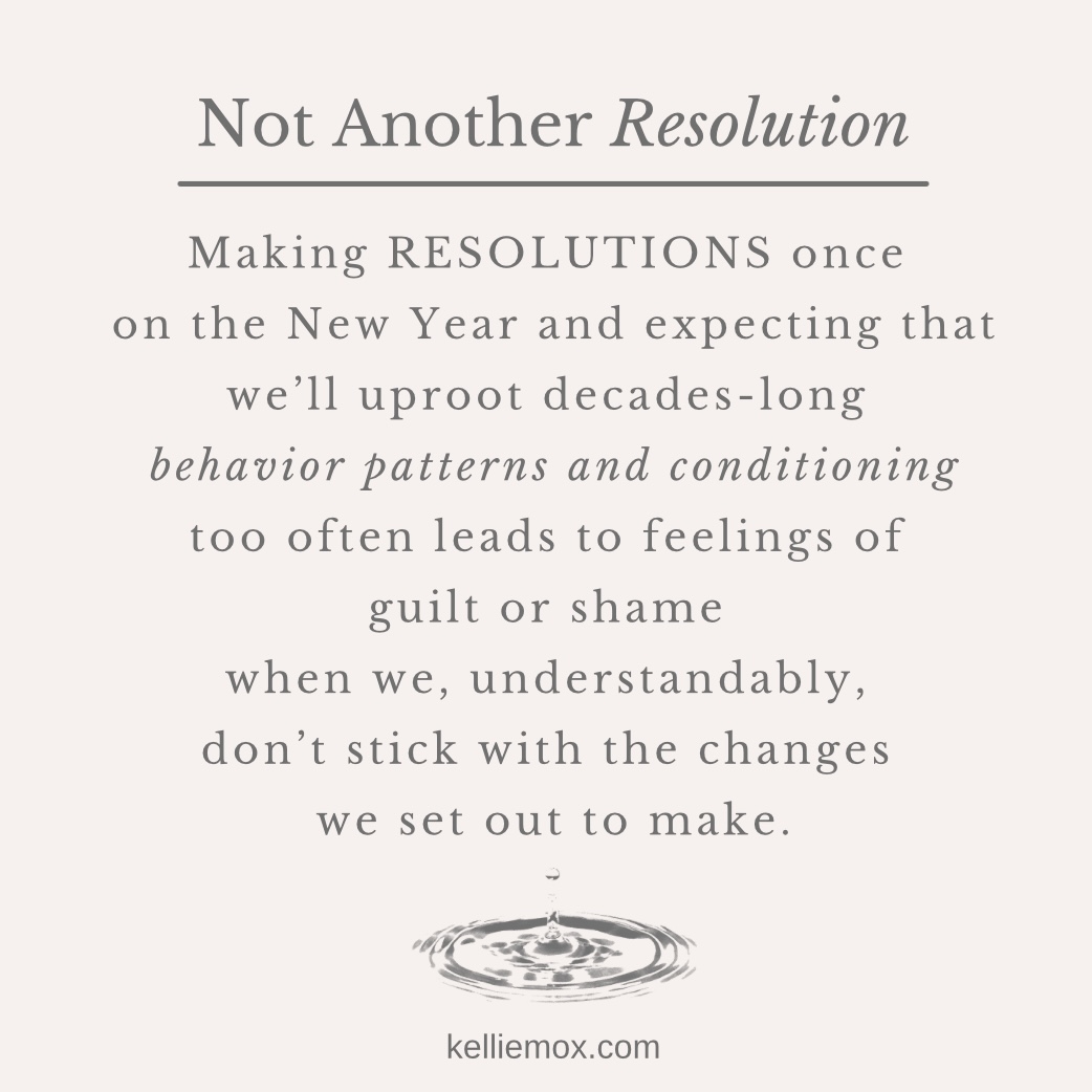 A text about not another resolution