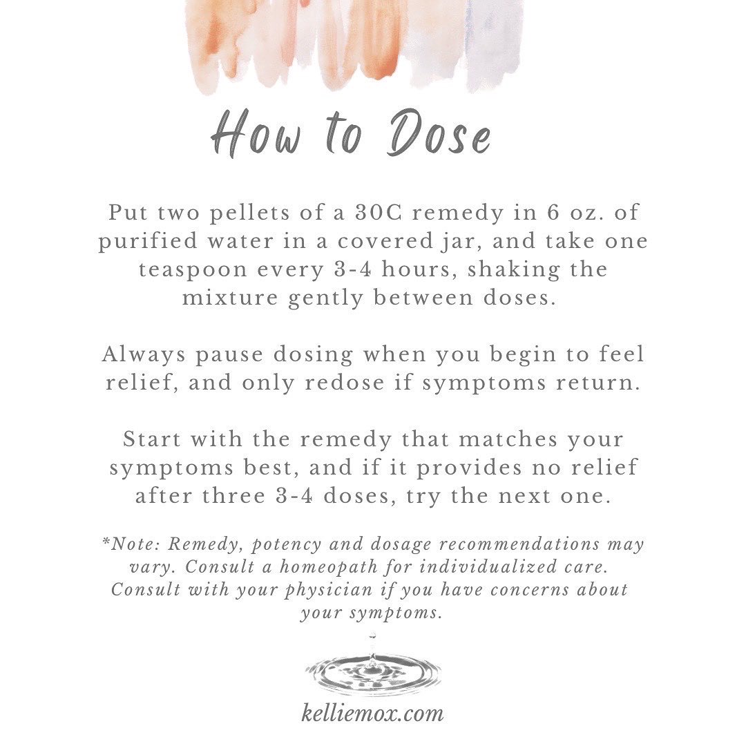 Information about how to dose